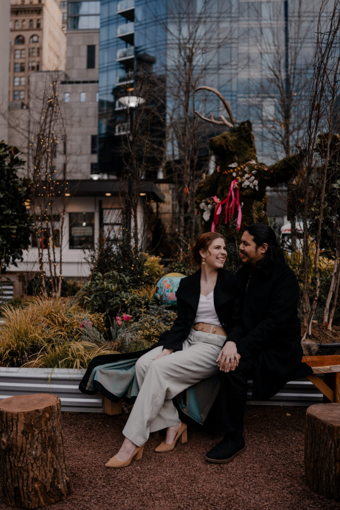 Jessi & Marcus' Philadelphia Engagement Session Dilworth Park