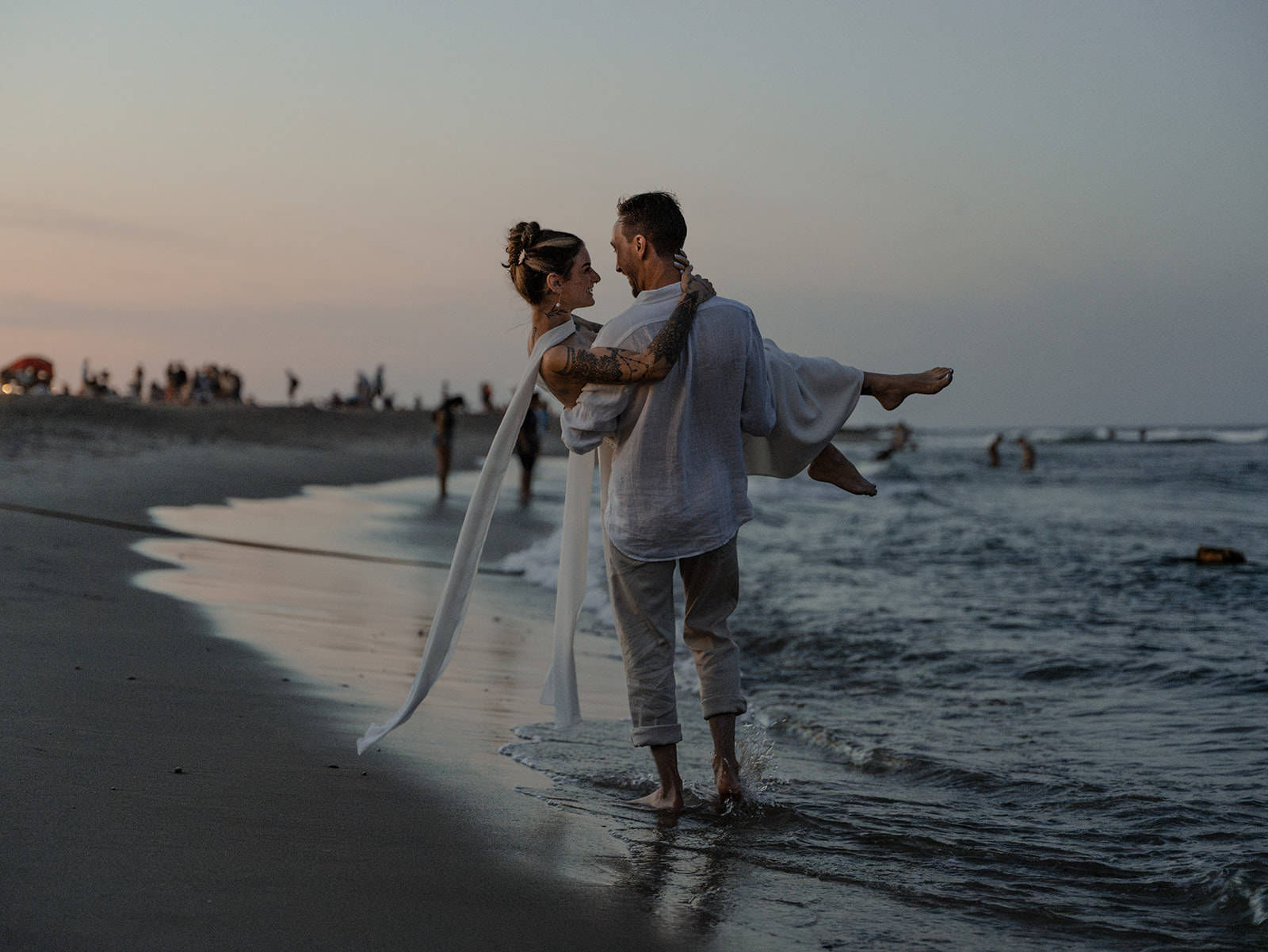 Jersey Shore Beach Boardwalk Asbury Park Vow Renewal Elopement Wedding Photography