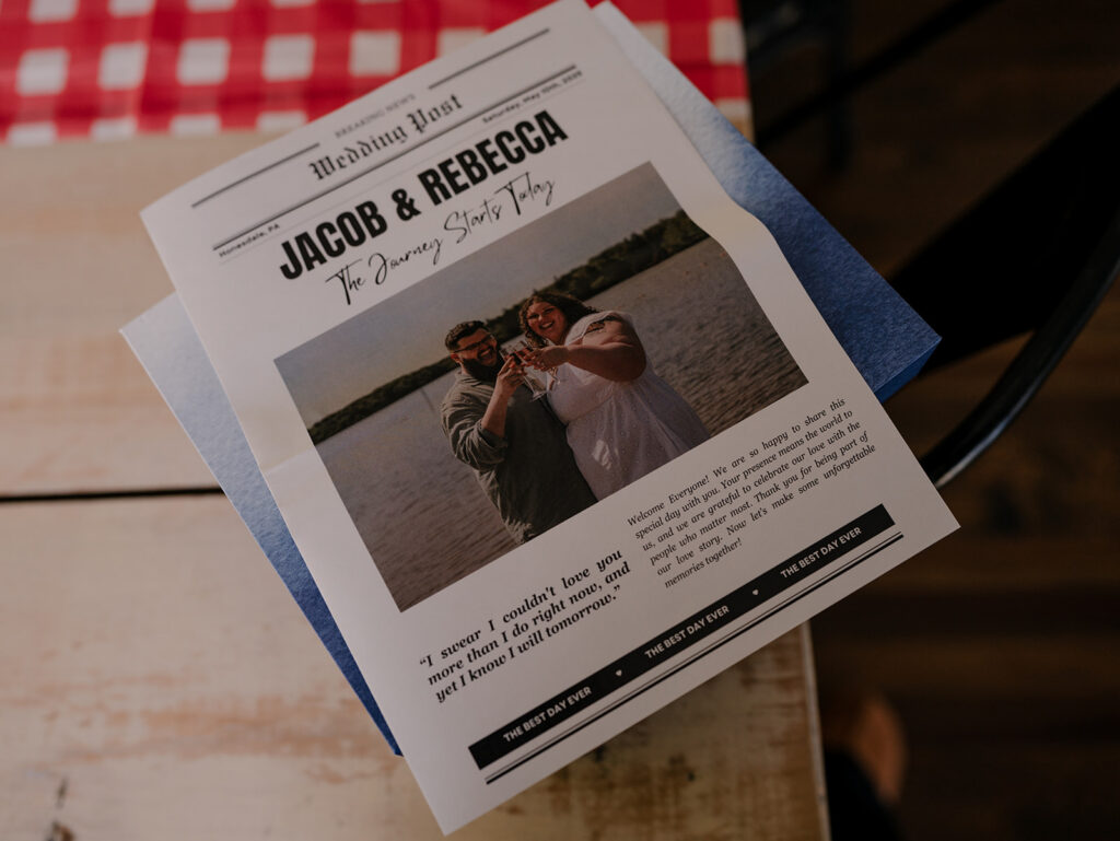 Farmhouse wedding, tucked away in Pennsylvania's Pocono Mountains